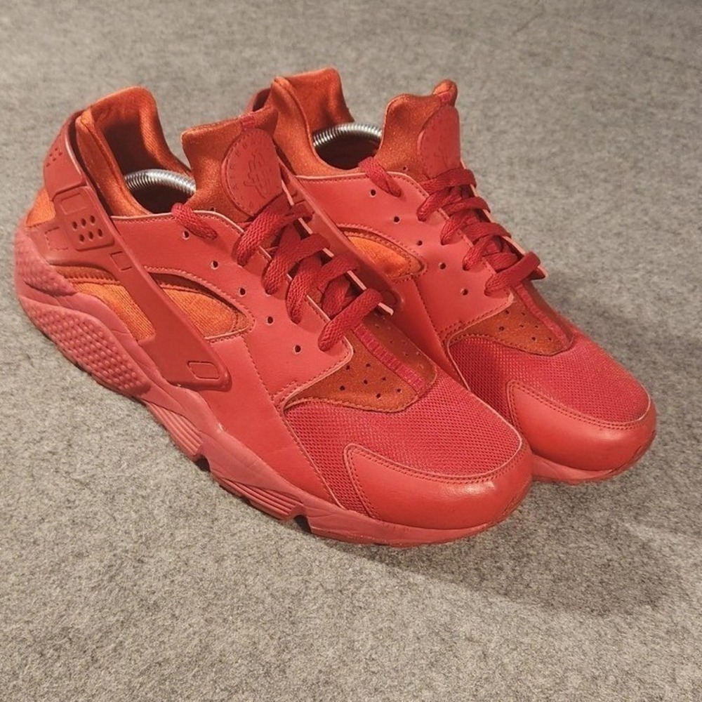 Nike Air Huarache Shoes Mens Size 12 Red 318429-660 Running Athletic Sneakers - Picture 4 of 11